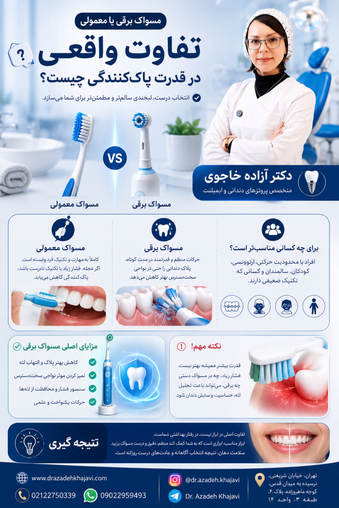 مسواک برقی یا معمولی